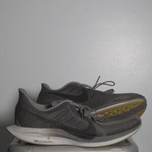 Nike Zoom Pegasus Turbo Men's Running Shoes - Size 10.5, Grey with Gold Accents